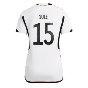 Niemcy Niklas Sule #15 Koszulka Podstawowych Kobiety MŚ 2022 Krótki Rękaw